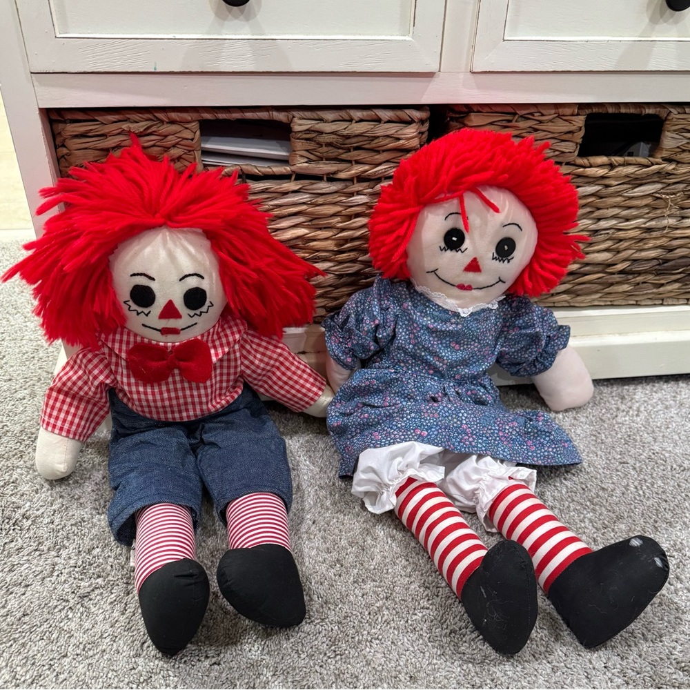 Classic Rag Doll Set with Red Hair